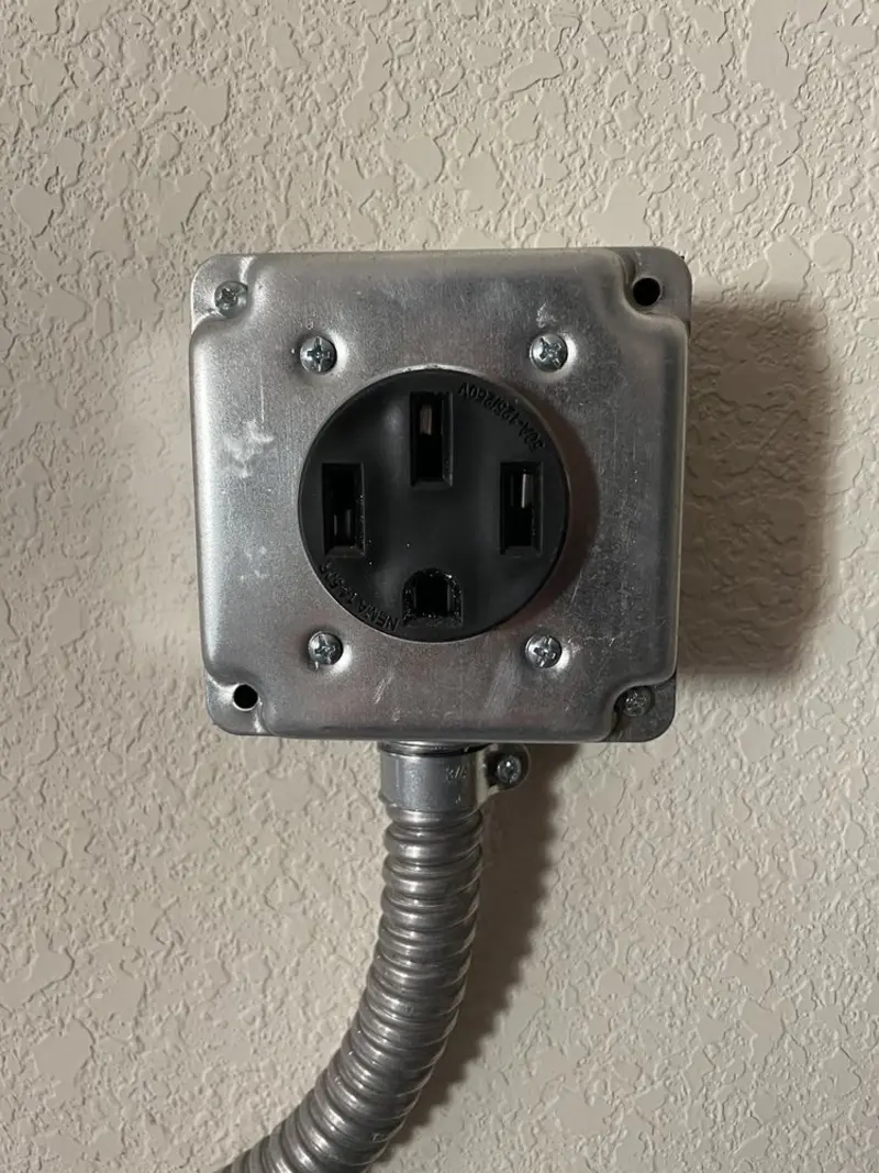 NEMA 14-50 outlet installed for Electrical Panel Upgrade in Worthington